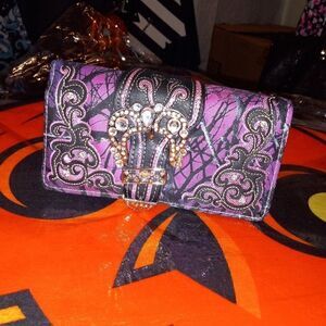 Western Origin Crackle Camo Wallet/Wristlet/Crossbody NWT